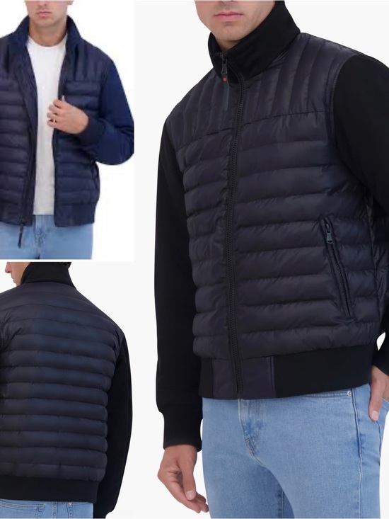 Robert Graham Other - Robert Graham Men's Navy Blue Quilted Bomber Jacket NWT | Small | Floral Lining